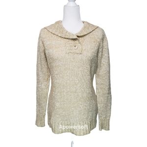 Rue21 Beige Shawl Neckline Sweater w Hoodie